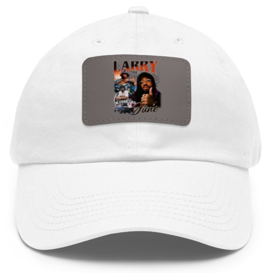 Discover Larry June Unisex Dad Hat With Leather Patch larry june,larry june Dad Hat With Leather Patch,good job larry,orange Dad Hat With Leather Patch