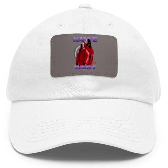 Discover Kanye West Vintage Dad Hat With Leather Patch