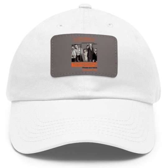 Discover Vintage Dad Hat With Leather Patch Trainspotting NATURAL color Men Woman Unisex Dad Hat With Leather Patch