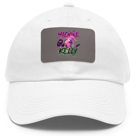 Discover MGK Dad Hat With Leather Patch, MGK Merch Dad Hat With Leather Patch, Machine Gunn Kelly Fan gift, Rap Dad Hat With Leather Patch,