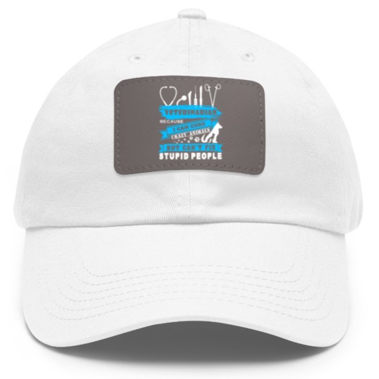 Discover Veterinarian Dad Hat With Leather Patch Dad Hat With Leather Patch