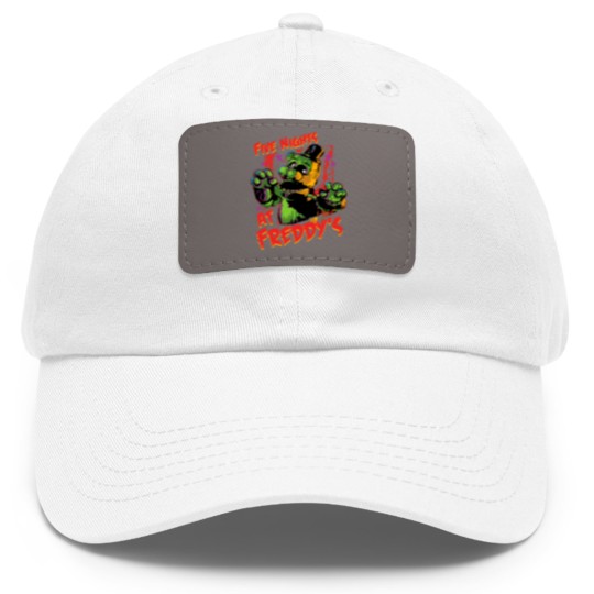 Discover Five Nights at Freddys Dad Hat With Leather Patch, FNAF Dad Hat With Leather Patch, Phantom Freddy
