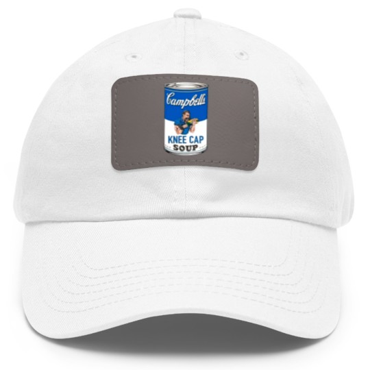 Discover Campbell's Kneecap Soup Graphic Dad Hat With Leather Patch, Dan Campbell's Kneecap Soup Graphic