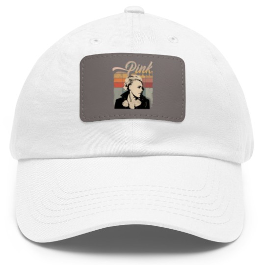 Discover Retro P!nk Pink Dad Hat With Leather Patch, Music Tour 2023 Dad Hat With Leather Patch Pink Summer concert Dad Hat With Leather Patch