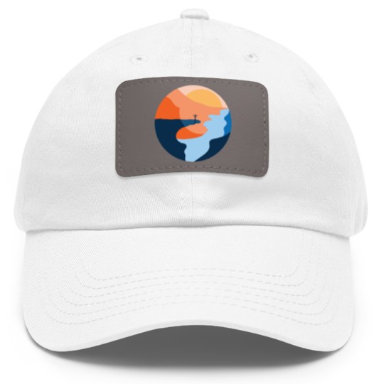 Discover Trolltunga Fjord Norway Souvenir Gift Dad Hat With Leather Patch