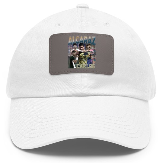 Discover Carlos Alcaraz Dad Hat With Leather Patch, Carlos Alcaraz 90s Bootleg Dad Hat With Leather Patch