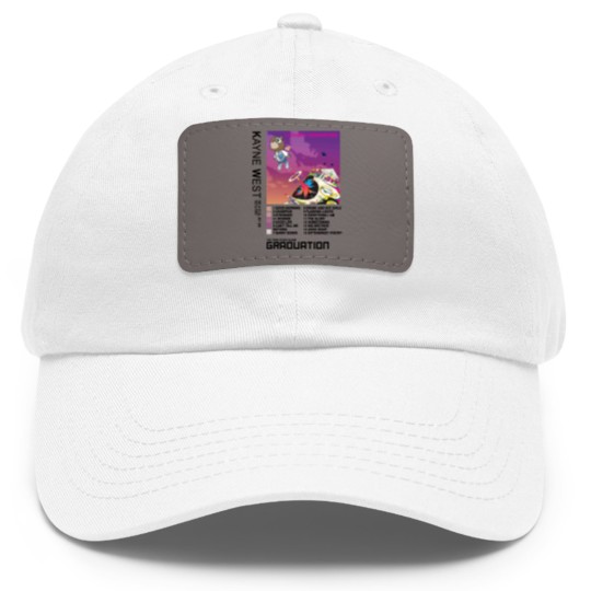 Discover NEW Kanye West Graduation Dad Hat With Leather Patch, Kanye West Dad Hat With Leather Patch