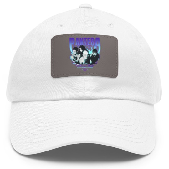Discover Mayhem Skull Dad Hat With Leather Patch, Classic Rock Vintage Dad Hat With Leather Patch, Retro Vintage Dad Hat With Leather Patch