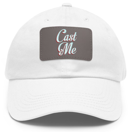 Discover Cast Me Actor Actress Acting Movie Theatre Gift Dad Hat With Leather Patch