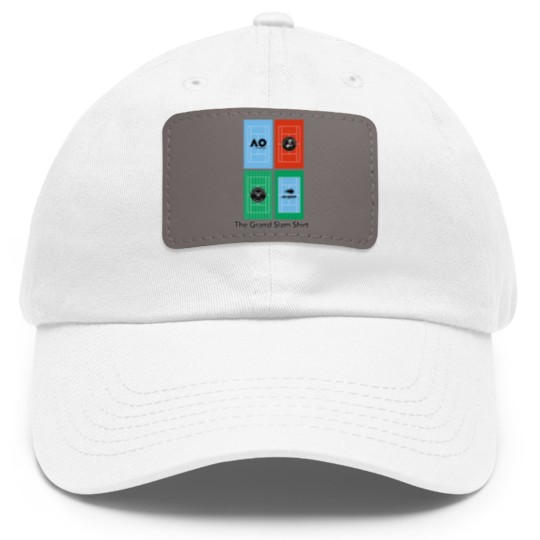 Discover Tennis Dad Hat With Leather Patch grand slams, Tennis player gift, Premium men woman unisex Dad Hat With Leather Patch, Tennis Dad Hat With Leather Patch