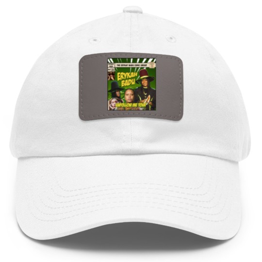 Discover Erykah Badu Comic Dad Hat With Leather Patch, Erykah Badu Bootleg Dad Hat With Leather Patch, Erykah Badu Dad Hat With Leather Patch