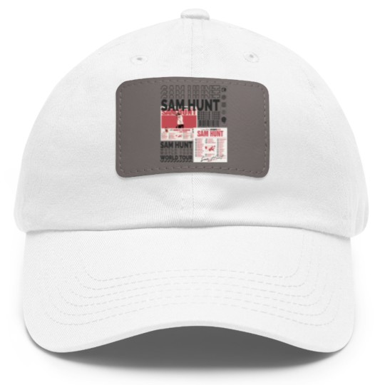 Discover Sam Hunt Music Dad Hat With Leather Patch 90s Y2K Merch Vintage Dad Hat With Leather Patch