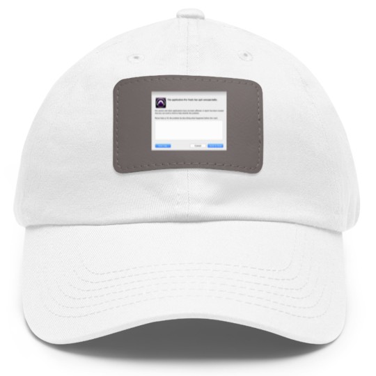 Discover Pro Tools has Quit Unexpectedly Merchandise Dad Hat With Leather Patch