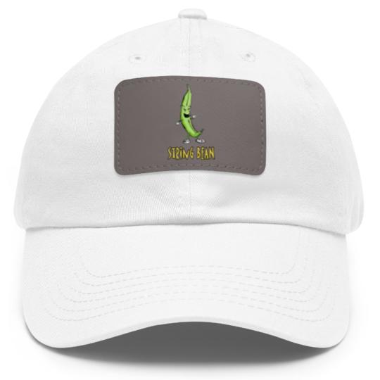 Discover String Bean Dad Hat With Leather Patch