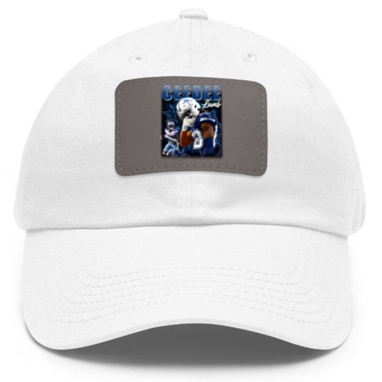 Discover Ceedee Lamb Cowboys Dad Hat With Leather Patch, America Football Dad Hat With Leather Patch, Washed Color Dad Hat With Leather Patch