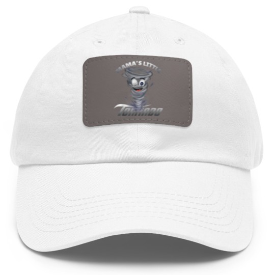 Discover Mamas Little Tornado Meteorologist Kid Dad Hat With Leather Patch Dad Hat With Leather Patch