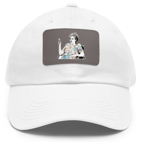 Discover MS RAFFERTY KATE MCKINNON - Graphite  Acrylic Drawing Dad Hat With Leather Patch
