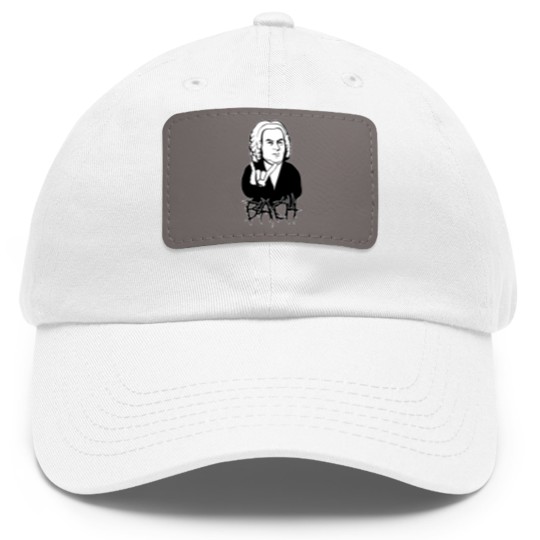 Discover Bach is Metal - Bach - Dad Hat With Leather Patch
