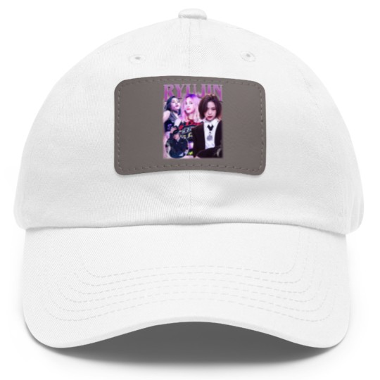 Discover Limited Ryujin Vintage Dad Hat With Leather Patch, ITZY Dad Hat With Leather Patch