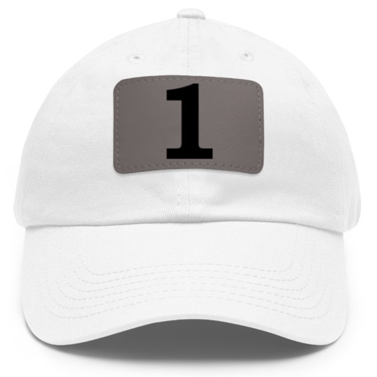 Discover number - 1 - one Dad Hat With Leather Patch