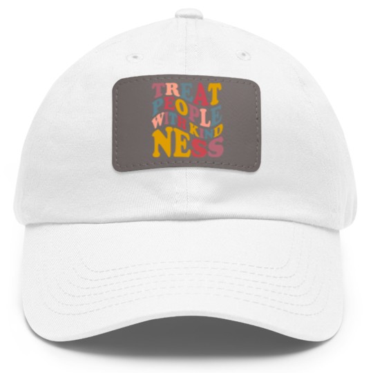 Discover Treat People With Kindness Dad Hat With Leather Patch