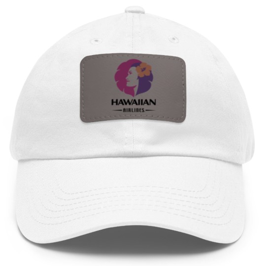 Discover Hawaiian Airlines Vintage Hawaii Camping Dad Hat With Leather Patch
