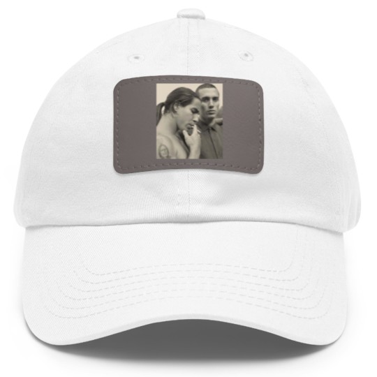Discover Anthony Kiedis and John Frusciante Dad Hat With Leather Patch