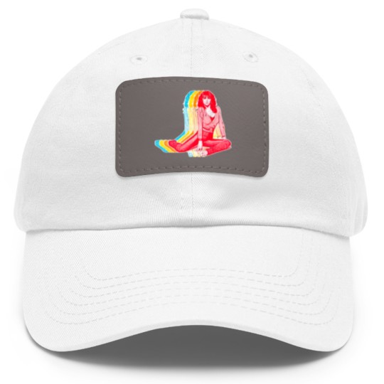 Discover Kate Bush / Retro Rainbow Aesthetic Design - Kate Bush - Dad Hat With Leather Patch