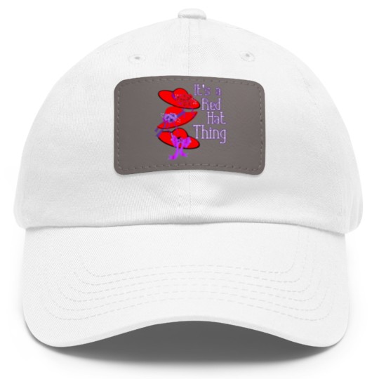 Discover Red Hat It'S A Red Hat Thing Gift Dad Hat With Leather Patch