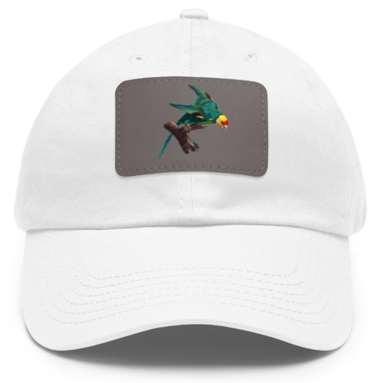 Discover Carolina parakeet Dad Hat With Leather Patch