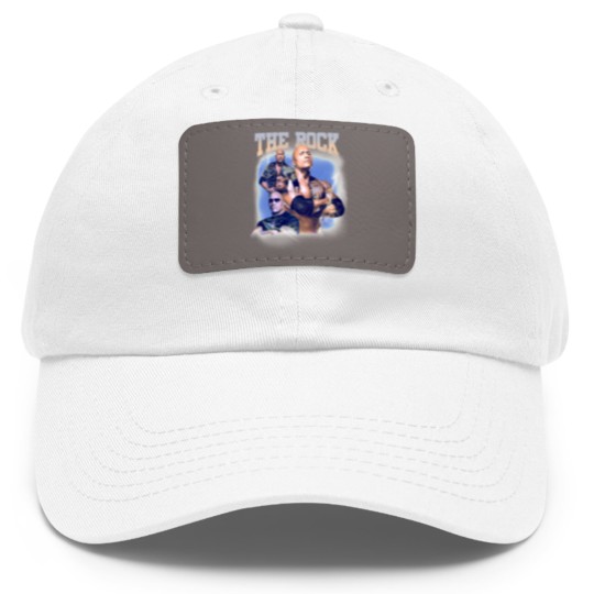 Discover the rock  41 Dad Hat With Leather Patch