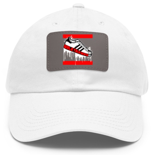 Discover Walk This Way Drip: Men's Graphic Dad Hat With Leather Patch