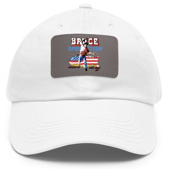 Discover Bruce Springsteen Bon In The Usa Dad Hat With Leather Patch, Vintage Bruce Springsteen Concert S-5Xl