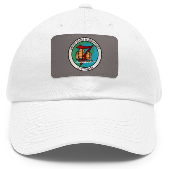 Discover Navy United States Seventh Fleet Vietnam Dad Hat With Leather Patch