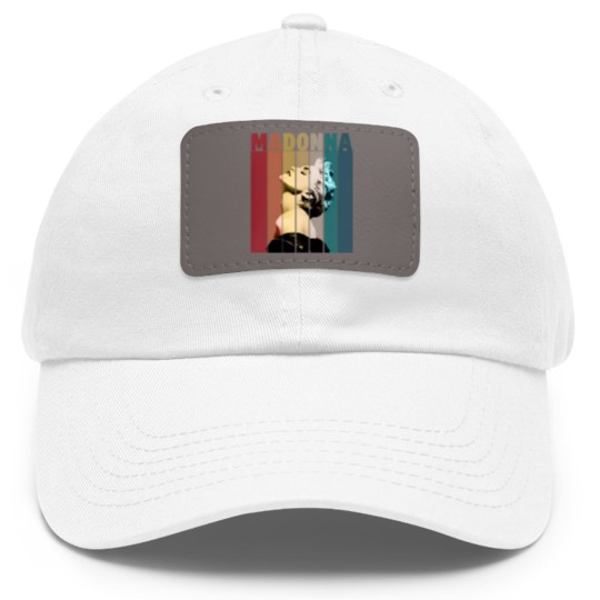 Discover Madonna Retro Vintage Dad Hat With Leather Patch, Madonna Dad Hat With Leather Patch, Music Dad Hat With Leather Patch, Gift Dad Hat With Leather Patch For You And Your Friends, Vintage Madonna Dad Hat With Leather Patch