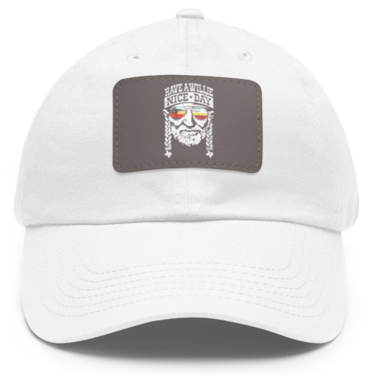Discover Nelson Willie Nice Day Dad Hat With Leather Patch