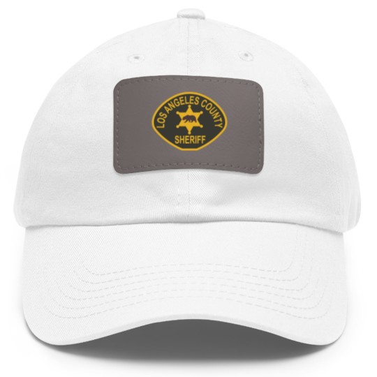 Discover Los Angeles County Sheriff Dad Hat With Leather Patch