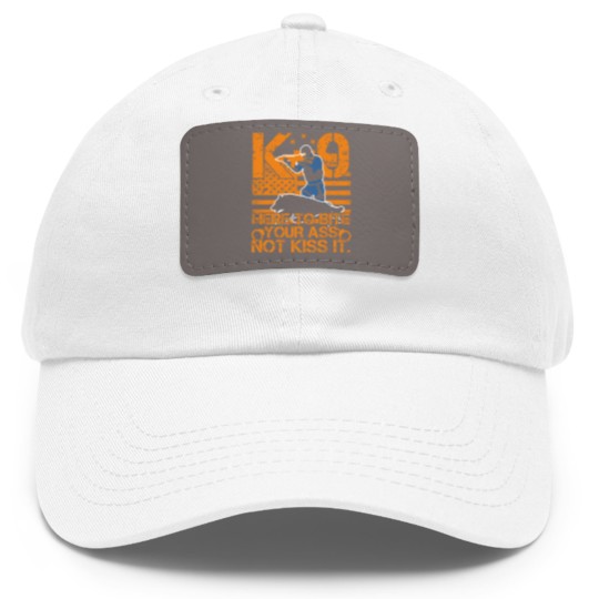Discover K9 Police Officers Law Enforcement Dad Hat With Leather Patch