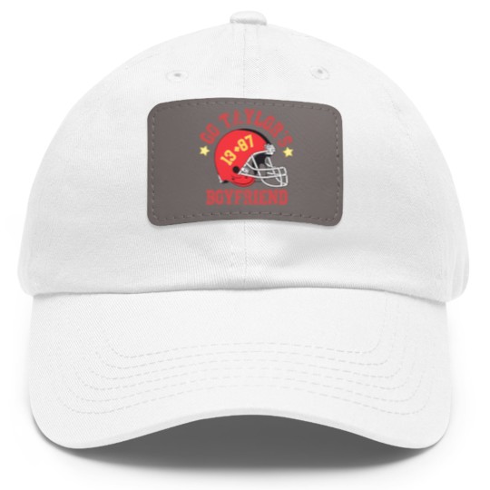 Discover Swift and Kelce Dad Hat With Leather Patch | Unisex |  Dad Hat With Leather Patch