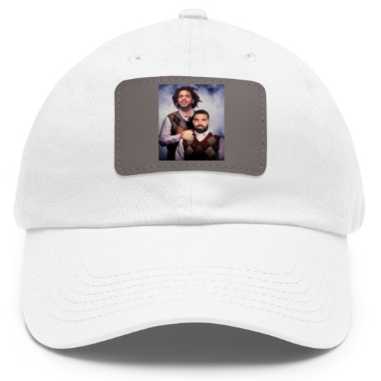 Discover Drake J Cole Dad Hat With Leather Patch -Vintage 90s Dad Hat With Leather Patch- Retro Rap Vintage 90S Y2k Bootleg Dad Hat With Leather Patch