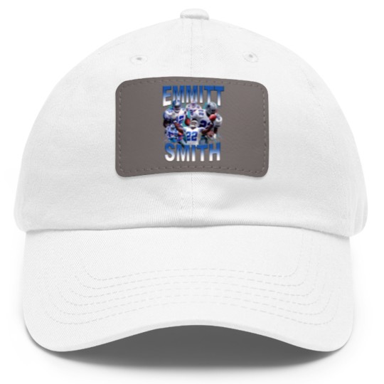 Discover Vintage 90s Graphic Style Emmitt Smith Dad Hat With Leather Patch, Emmitt Smith Dad Hat With Leather Patch, Sport Dad Hat With Leather Patch