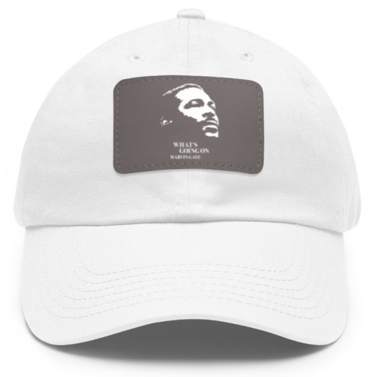 Discover Marvin Gaye Dad Hat With Leather Patch