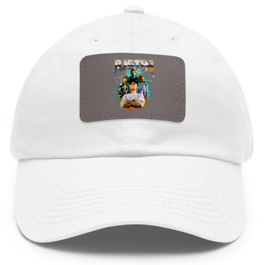 Discover Justin Bieber Dad Hat With Leather Patch, Rapper 90s Vintage Bootleg Dad Hat With Leather Patch