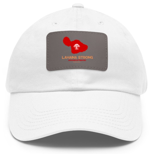 Discover Lahaina Strong Logo  Lahaina Strong Logo Dad Hat With Leather Patch