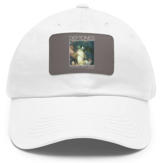 Discover Deftone Saturday Night Wrist The new Album Dad Hat With Leather Patch, 90s Deftone Dad Hat With Leather Patch