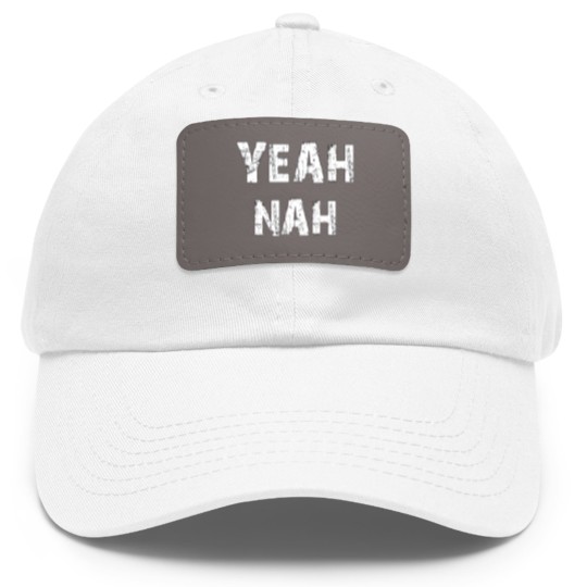 Discover Yeah nah - Yeahnah - ozzy saying - Yeah nah Yeah Dad Hat With Leather Patch