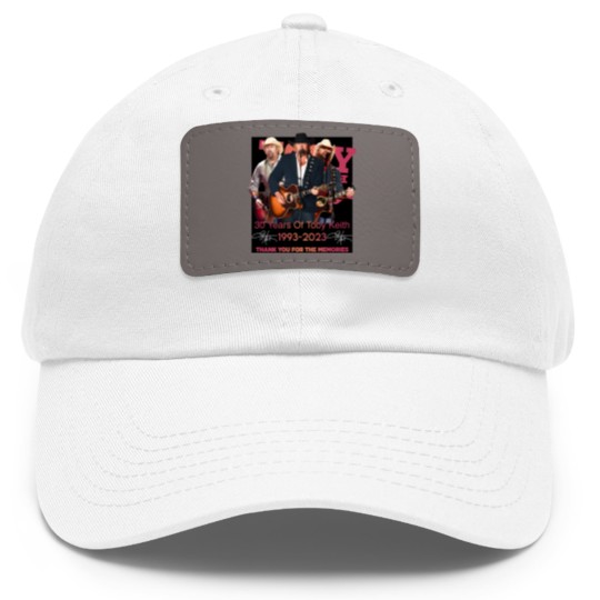 Discover New 30 Years Of Toby Keith 1993 - 2023 Thank You Dad Hat With Leather Patch