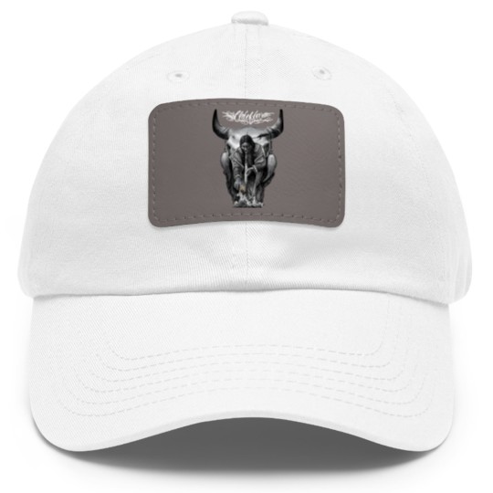 Discover david gonzales art chiefin Dad Hat With Leather Patch