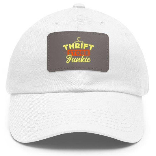 Discover Thrift Store Junkie Thrifting Picker Yard Sale Thr Dad Hat With Leather Patch