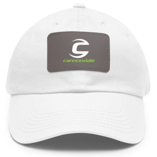 Discover Cannondale logo bike Dad Hat With Leather Patch